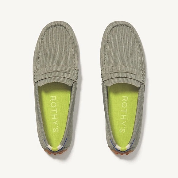 Rothy's Shoes - ROTHY’S Women’s Slip on Drivers in Martini sage green Size 8 NEW